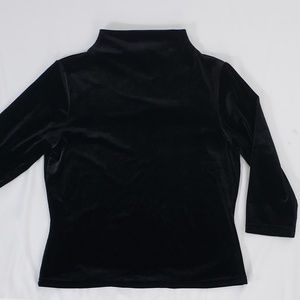 Vintage Velvet Mock Turtle Neck
